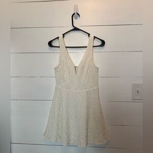 Lulus Ivory Floral Dress